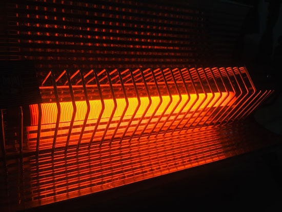 A red hot heater as we learn about oven-drying testing for moisture content