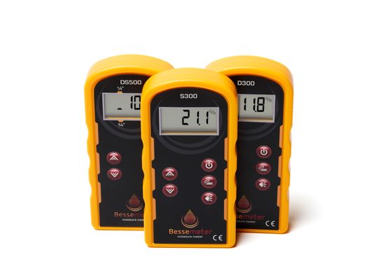 he Bessemeter DS500, S300, and D300 wood moisture meters