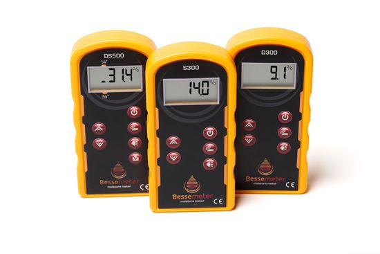 The Bessemeter DS500, S300, and D300 wood moisture meters