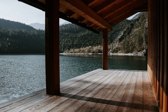 A wooden deck that was built with an acceptable moisture reading