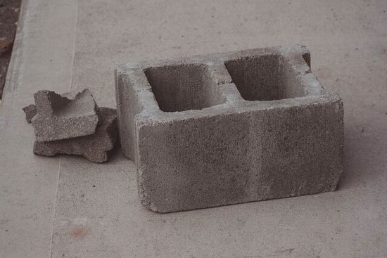 A cinder block