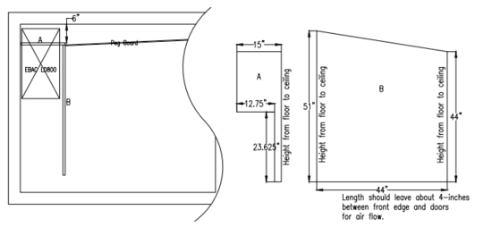 A diagram for building a dehumidification kiln