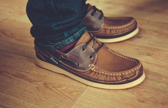 Shoes on a bouncy laminate floor