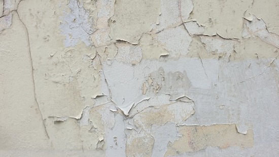 Peeling paint on a wall