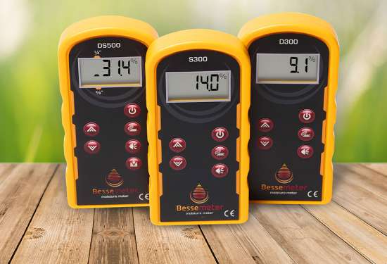 The three Bessemeter meters, which are useful in determining how much moisture is in flooring 