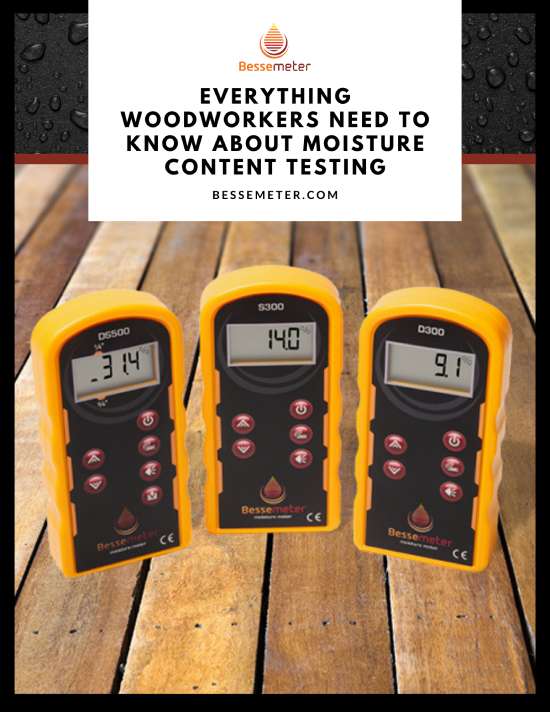 The PDF cover explaining moisture content testing