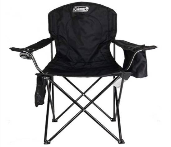 A folding camping chair