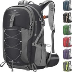 A black and grey backpack