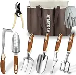 Gardening tool set with carrying bag and gloves