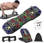 Black pushup board with adjustable handles