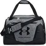 Grey and black Under Armour gym bag