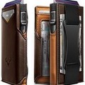Leather wallet with money clip