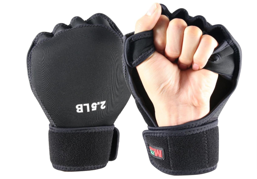 Black training gloves